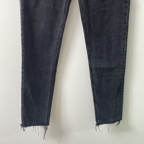 Denim Forum Aritzia the Yoko high rise slim black eyeliner washed out black 24 - Picture 3 of 10